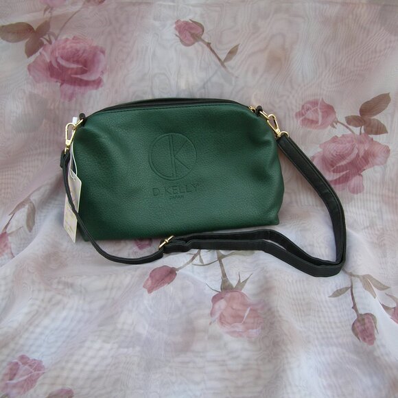 NWT 2 Tone Faux Leather Bag by D. Kelly Japan (made in China) - Picture 1 of 13